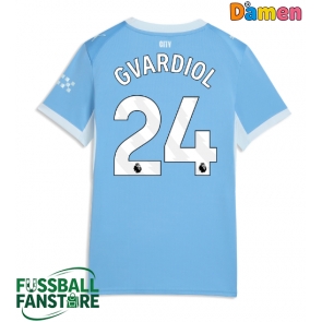 Manchester City Josko Gvardiol #24 Replik Heimtrikot Damen 2026-27 Kurzarm